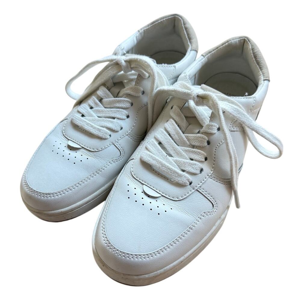 Madewell Court Sneaker Casual Everyday White Leather Lace Up- Women 8/ Men 6.5